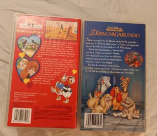 VHS La Dama y el Vagabundo Clásicos Disney