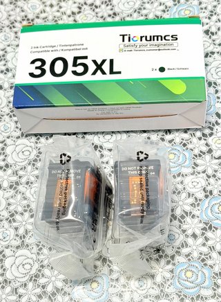 2 Cartuchos HP 305XL Negro Compatibles 750 Paginas