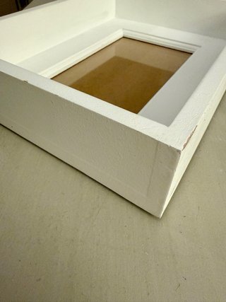 Portafoto in legno bianco
