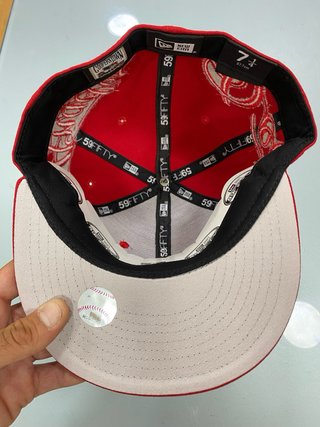 Cappellino New Era LA Born x Raised Rosso 7 1/4