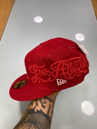 Cappellino New Era LA Born x Raised Rosso 7 1/4