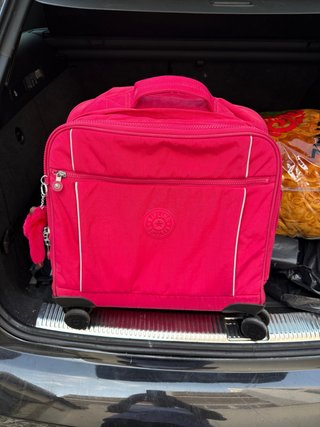 Maleta/mochila de cabina Kipling rosa