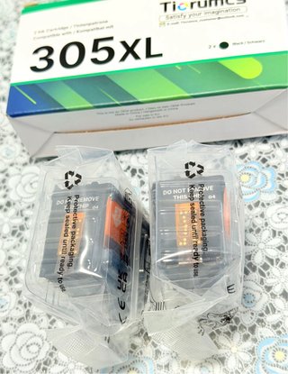 2 Cartuchos HP 305XL Negro Compatibles 750 Paginas
