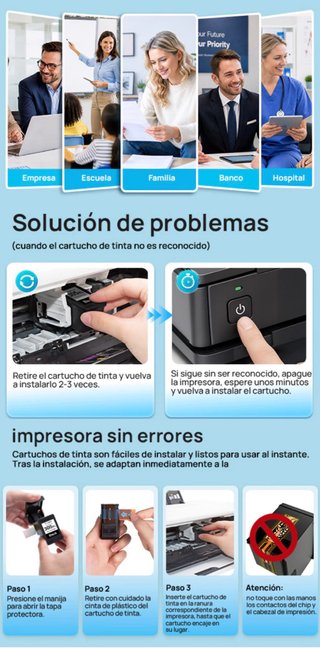 2 Cartuchos HP 305XL Negro Compatibles 750 Paginas
