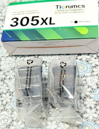 2 Cartuchos HP 305XL Negro Compatibles 750 Paginas