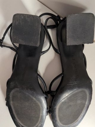 Sandali Stradivarius neri tacco comodi