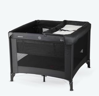 Parque infantil Deryan 100x100 cm Negro- Nuevo