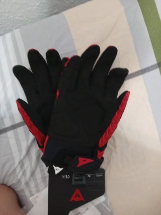Guantes Moto Dainese Rojos y Negros