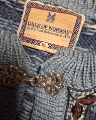 Dale of Norway Cardigan Donna Blu/Bianco