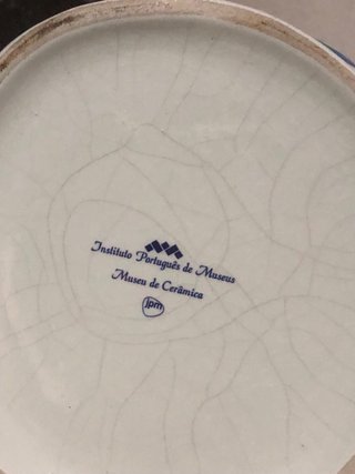 Garrafa Decorativa Dama Azul e Branca