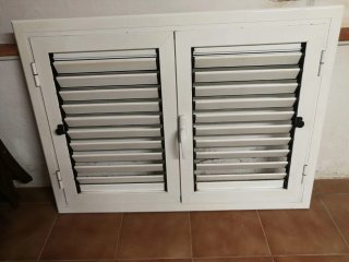 Ventana aluminio lamas abatibles
