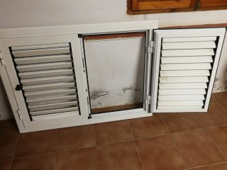 Ventana aluminio lamas abatibles