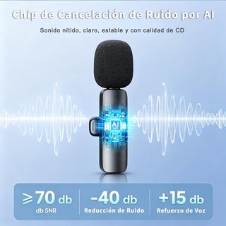 SIN ABRIR Micrófono Inalámbrico iPhone y Android