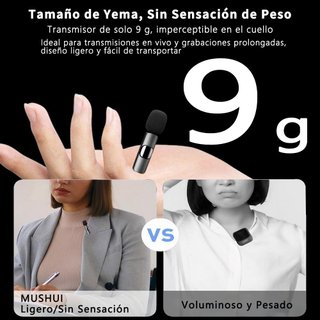 SIN ABRIR Micrófono Inalámbrico iPhone y Android