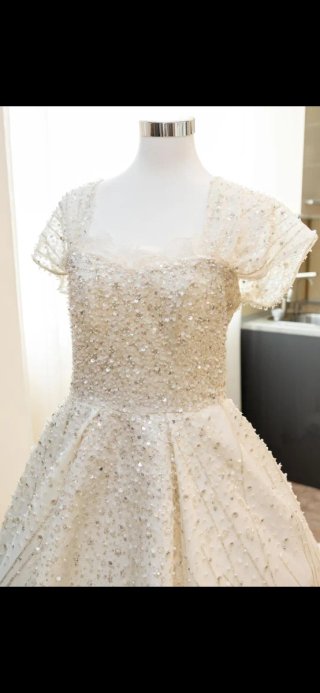 Vestido de Novia Blanco con Pedrería