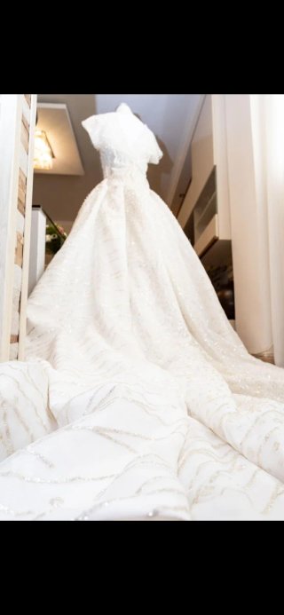 Vestido de Novia Blanco con Pedrería