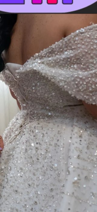 Vestido de Novia Blanco con Pedrería