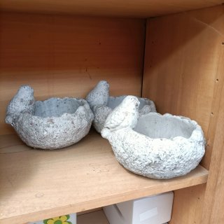 Vaso Decorativo Terracotta Uccellino Stile Rustico