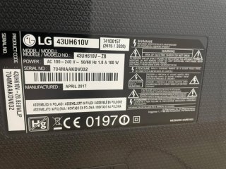 TV LG 43 Negra