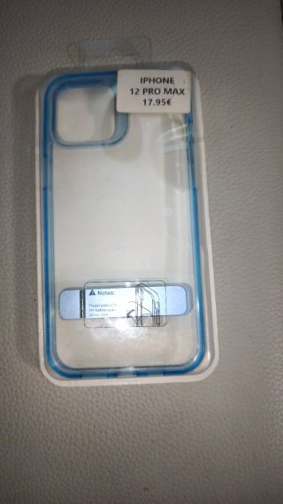 Funda iPhone 12 Pro Max Transparente Azul