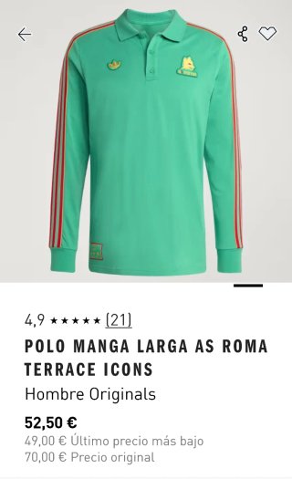Polo Adidas Verde Manga Larga
