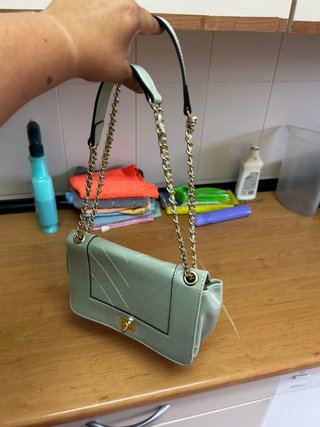 Bolso verde acolchado