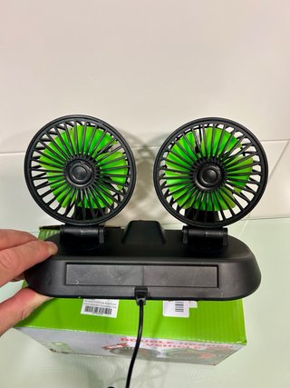 Ventilador Doble Negro y Verde