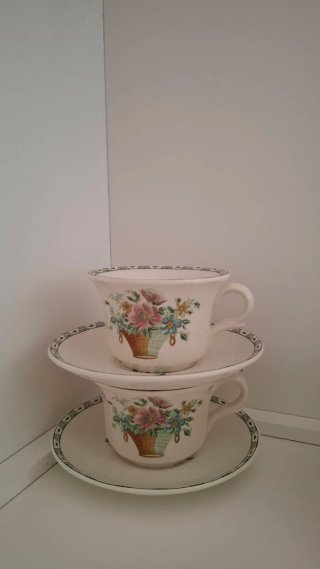 Juego de café La Cartuja de Sevilla