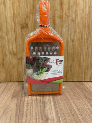 Grattugia Due Esse con Contenitore Arancione