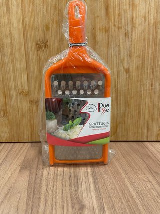 Grattugia Due Esse con Contenitore Arancione