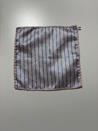 Chaleco y corbata hombre rosa y plata