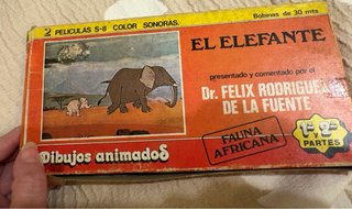 Película S-8 El Elefante Fauna Africana