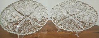 Pareja Entremeseras Cristal Vintage Francés