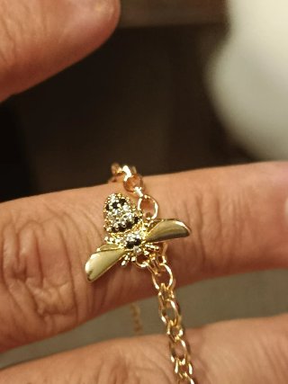 Pulsera Swarovski Abeja Dorada