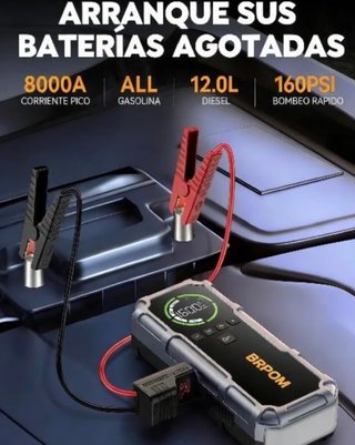 SIN ABRIR Arrancador Batería+Compresor Aire 8000A