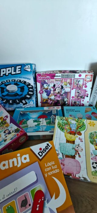 Lote de juegos de mesa infantiles