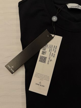 Camiseta Stone Island Negra Nueva