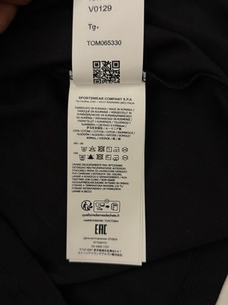 Camiseta Stone Island Negra Nueva