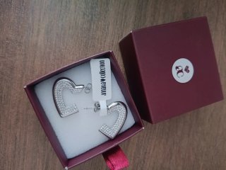 Orecchini Anna Collection Cuore Argento