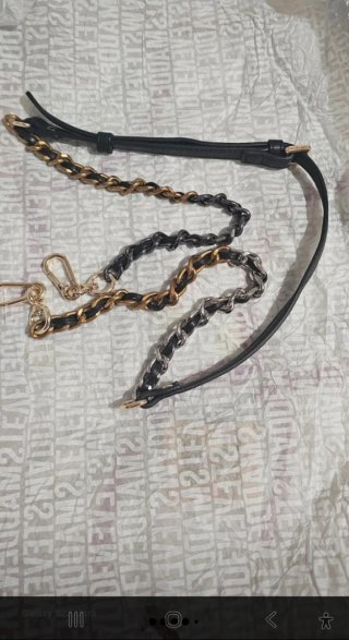 Bolso Steve Madden Negro Dorado Cadena
