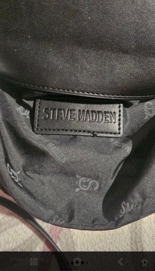 Bolso Steve Madden Negro Dorado Cadena