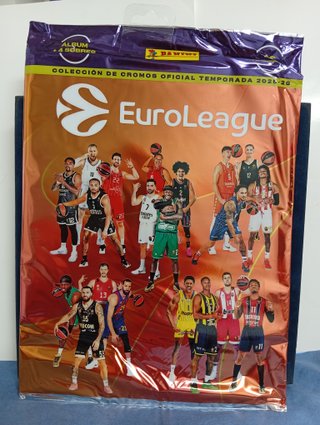 ALBUM EUROLEAGUE 2025-26 PANINI CON 4 SOBRES CROMO