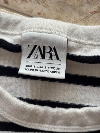 Camiseta Zara Rayas Hombre Talla S