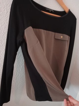 Blusa Dandara Manga Larga, talla M.