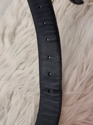 Cintura donna artigianale in pitone blu navy