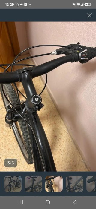 Bicicleta de Montaña Negra
