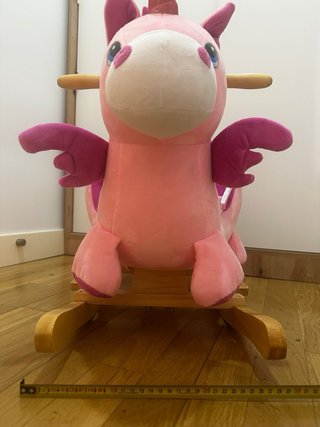 Elegante Mecedora infantil unicornio madera