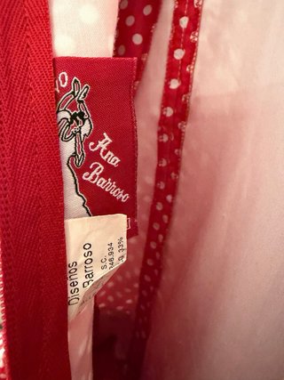 Traje Flamenca Niña Rojo Lunares