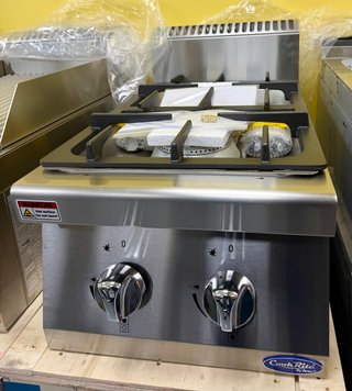 Cucina a gas professionale 2 fuochi 14 kW nuova