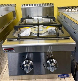 Cucina a gas professionale 2 fuochi 14 kW nuova